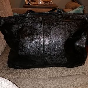 Tory Burch Black Gently Used Tote Bag